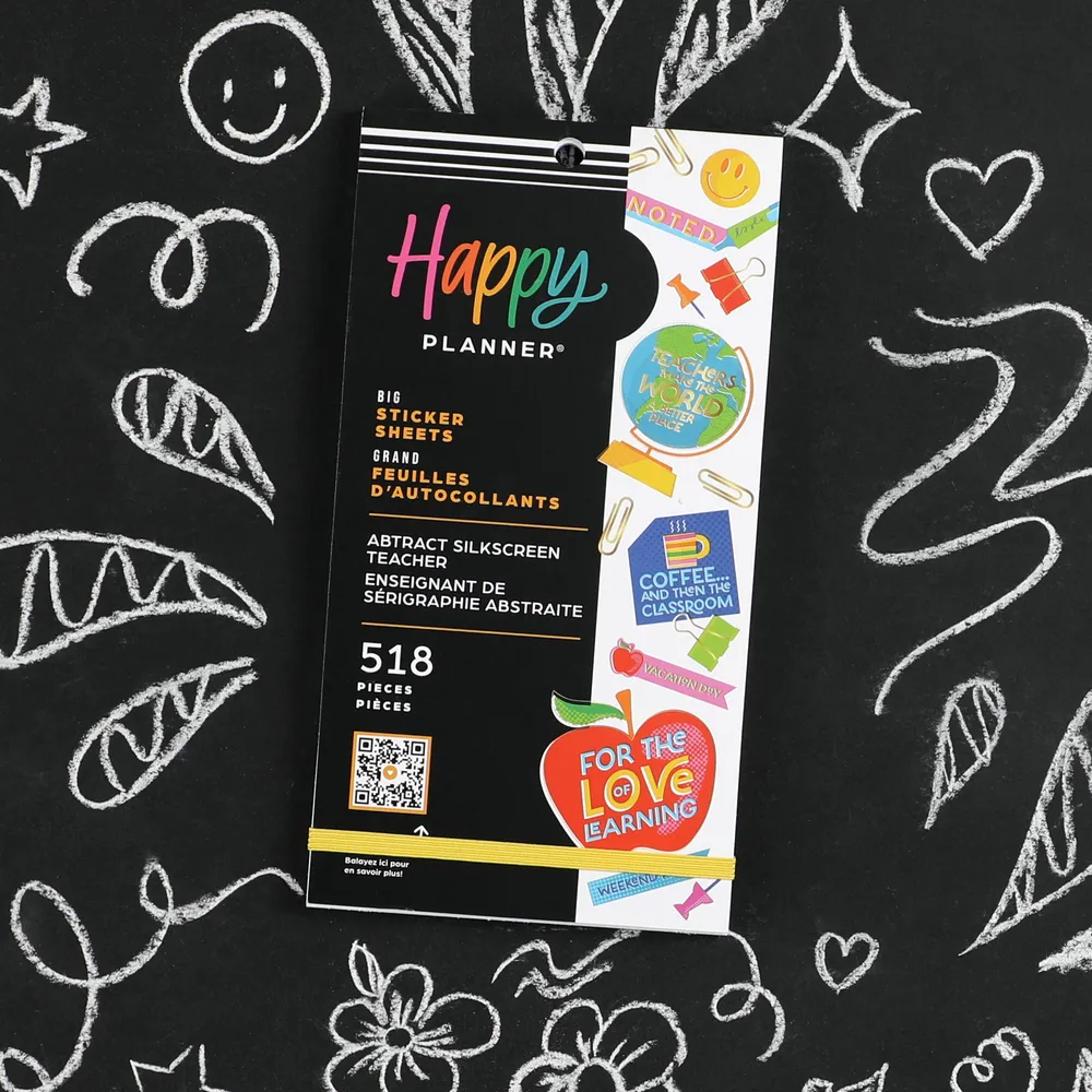Happy Planner Abstract Silkscreen stickers Big prof 518