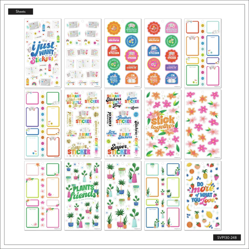 Happy Planner I Heart Stickers stickers déco 1699 pièces