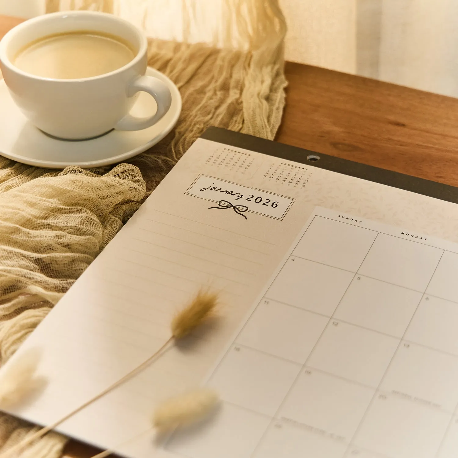 Happy Planner Modern Charm calendrier bureau 2026 12 mois