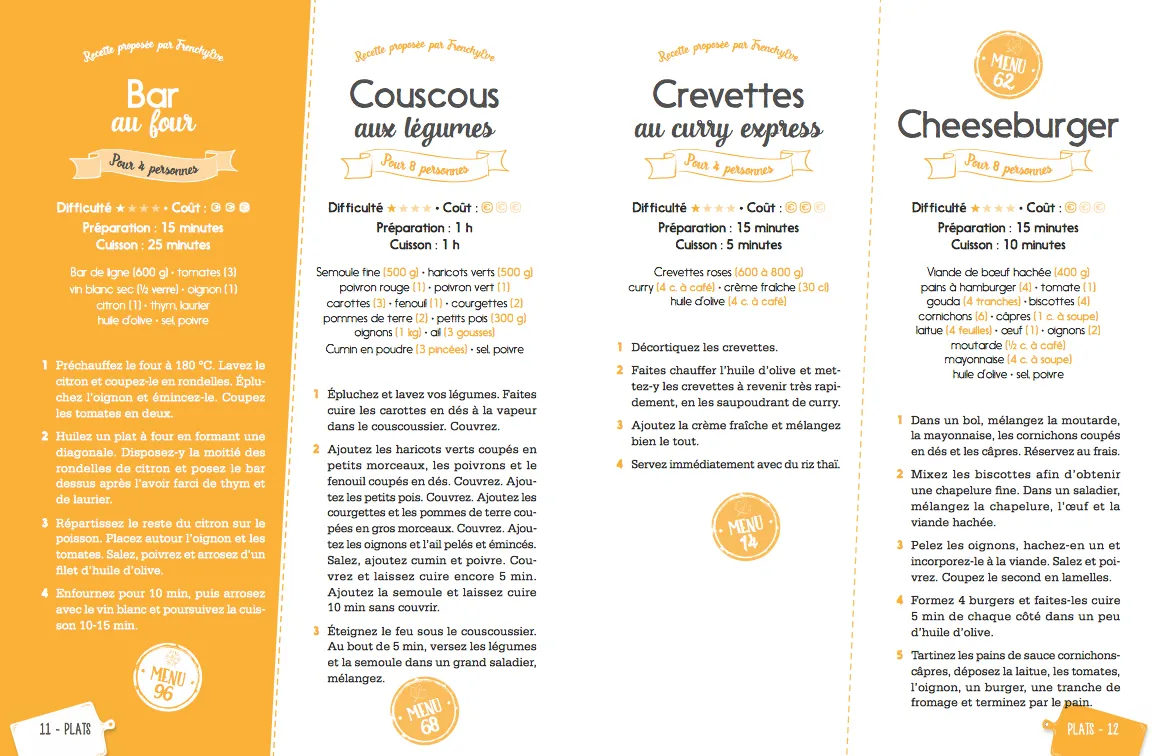 Frigobloc Marmiton Note+book livre recettes planificateur