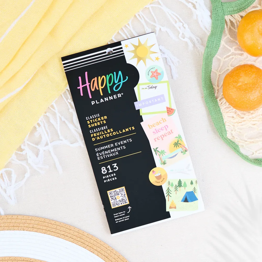 Happy Planner Summer Events stickers été Classic 813 stickers