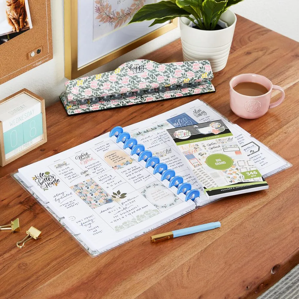 Happy Planner Let's Stay Home stickers Big 346 maison