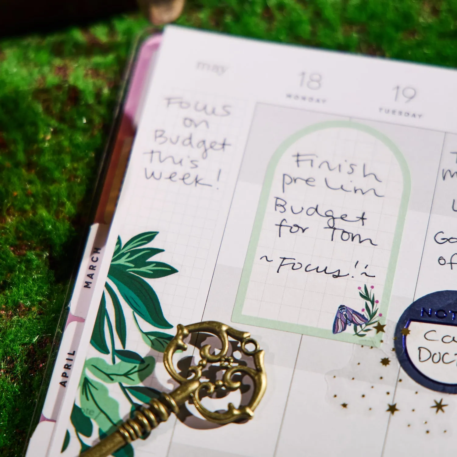Happy Planner Butterfly Botanics agenda mini colorblock 2026
