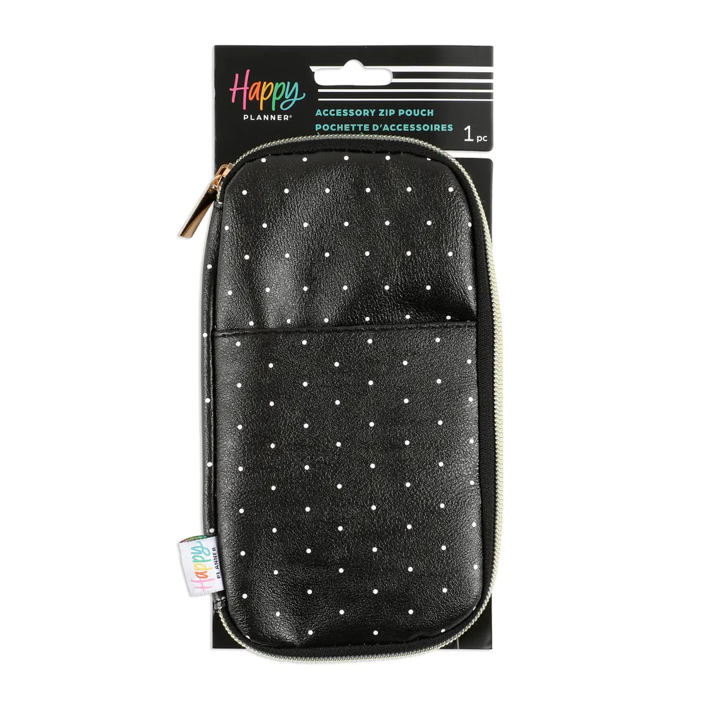 Happy Planner Polka Dot trousse zippée à élastique à pois