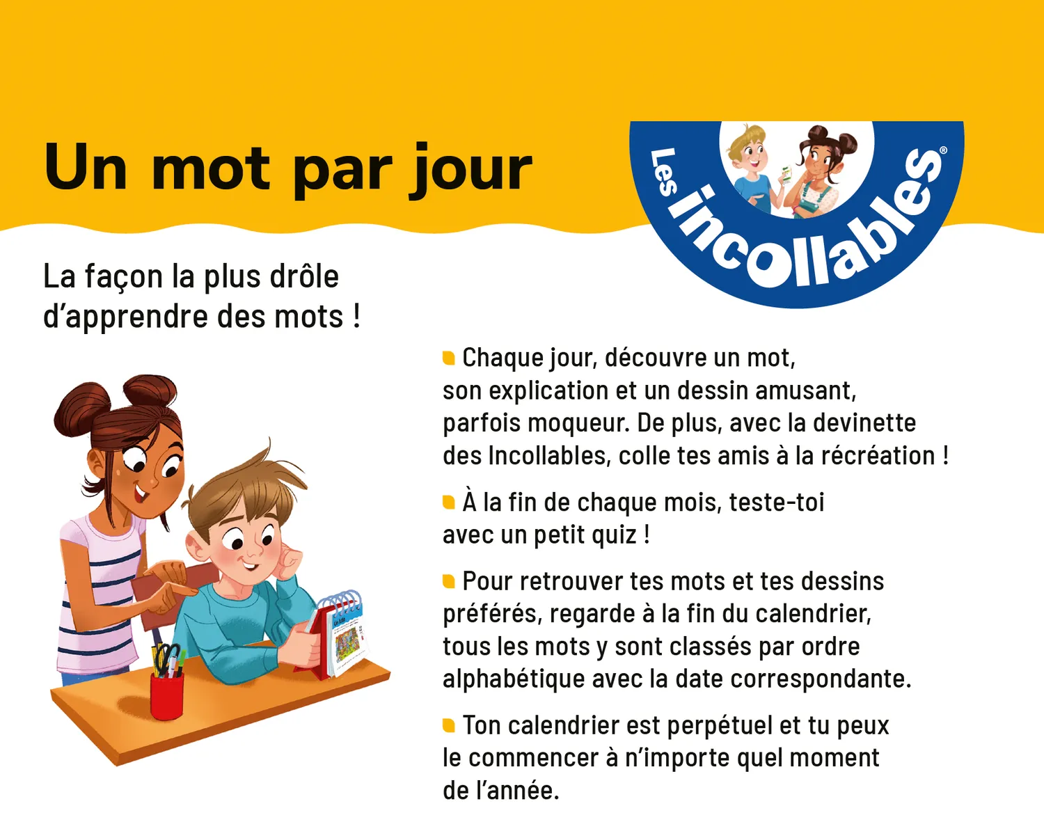 Frigobloc Les Incollables Un mot par jour CM1 chevalet