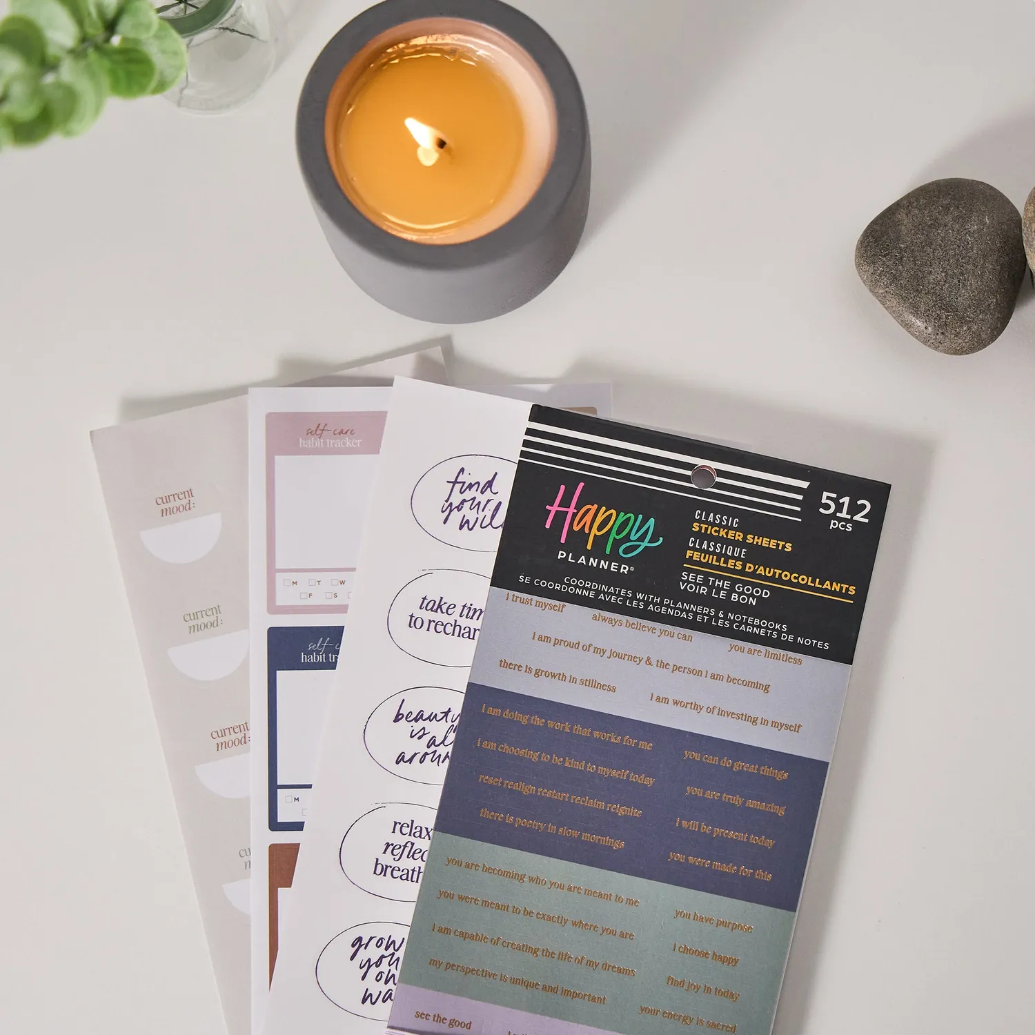 Me & my big ideas See the Good stickers value pack 30 planches affirmations