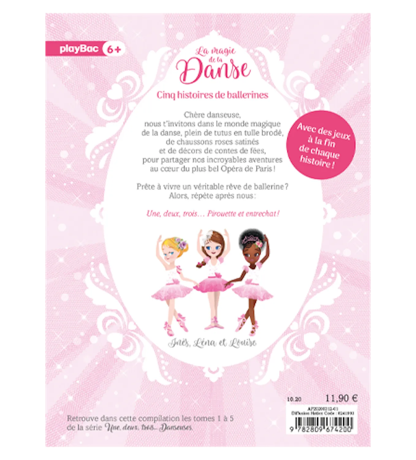 Frigobloc Une deux trois Danseuses roman ballerines 5 histoires