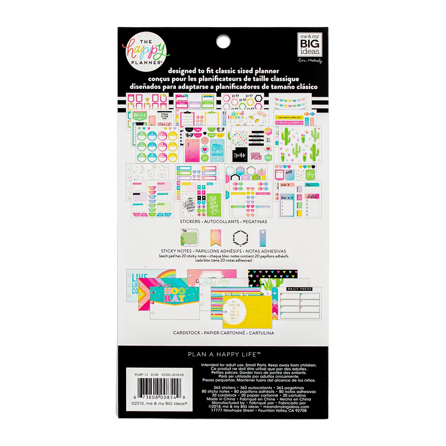 Happy Planner Brights multipack accessoires 463 pièces