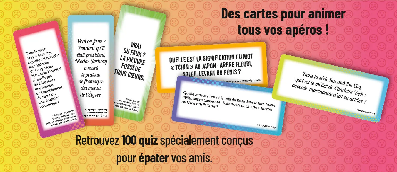 Frigobloc Aperotonine jeu cartes 100 quiz apéro amis