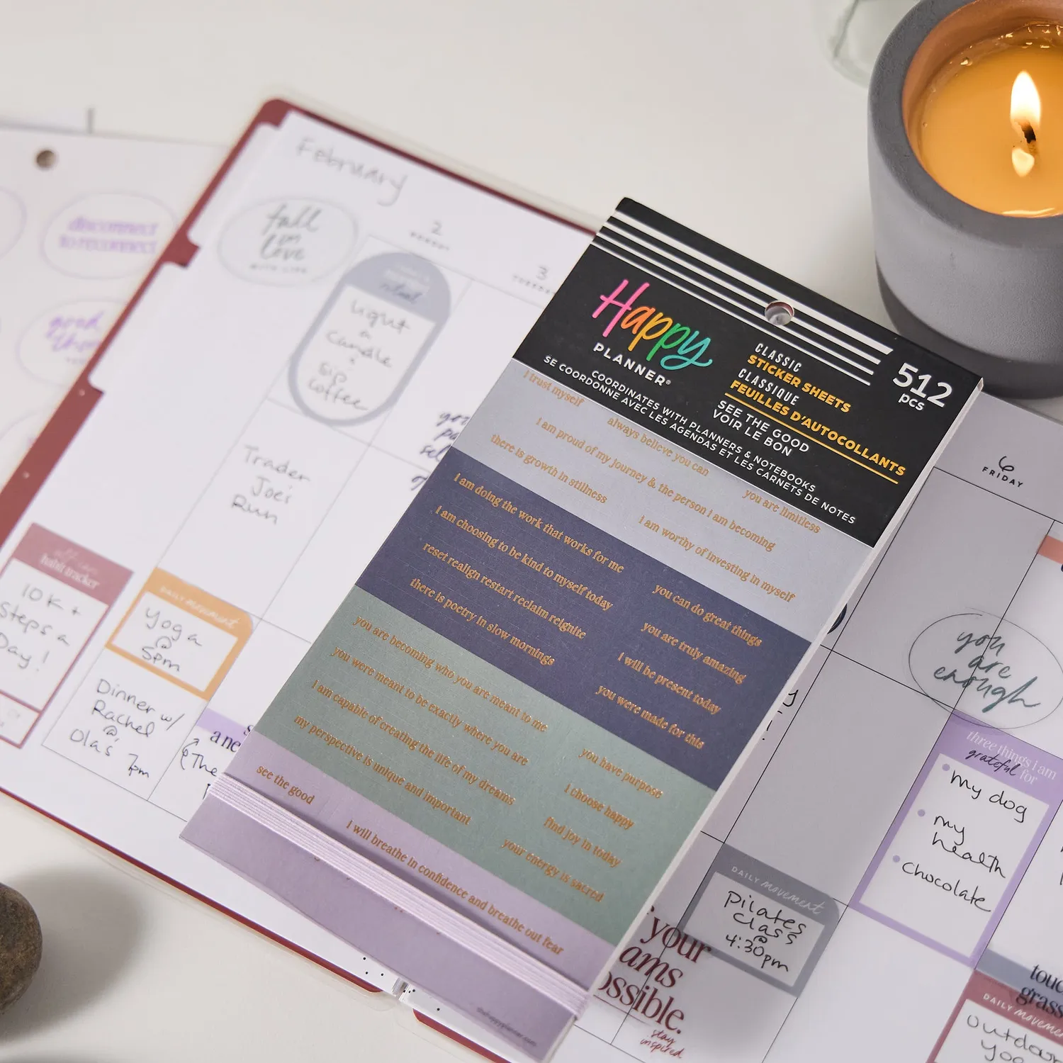 Me & my big ideas See the Good stickers value pack 30 planches affirmations