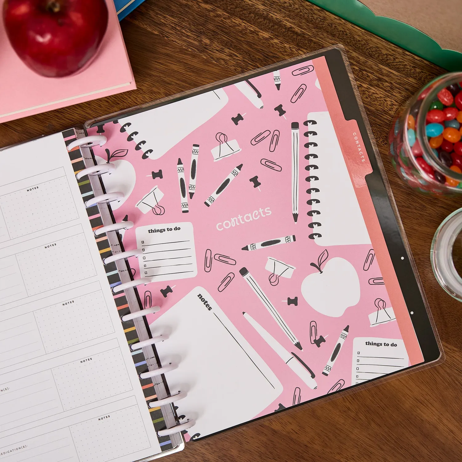 Happy Planner School Doodles Big pochette infos élèves