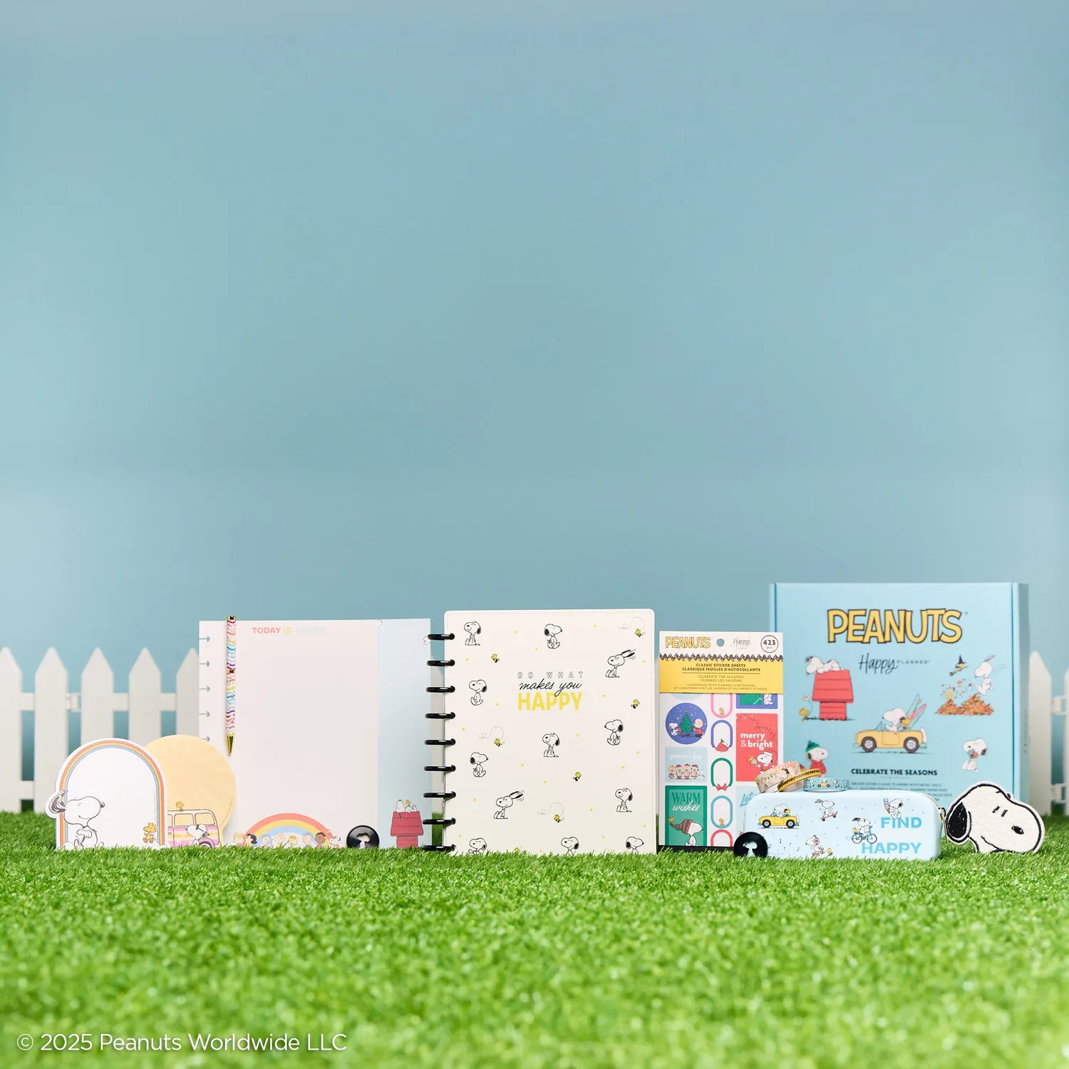 Happy Planner Celebrate Seasons Be Happy Box coffret agenda Snoopy non daté