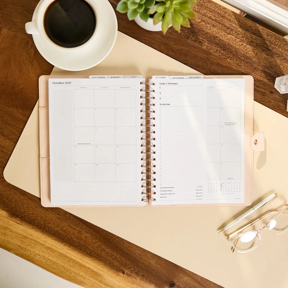 Happy Planner Citrine 2027 Blush agenda Classic 12 mois