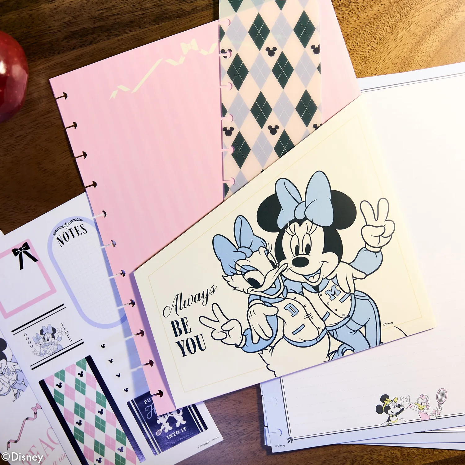 Happy Planner Disney Minnie Daisy Varsity Teacher pack Big accessoires