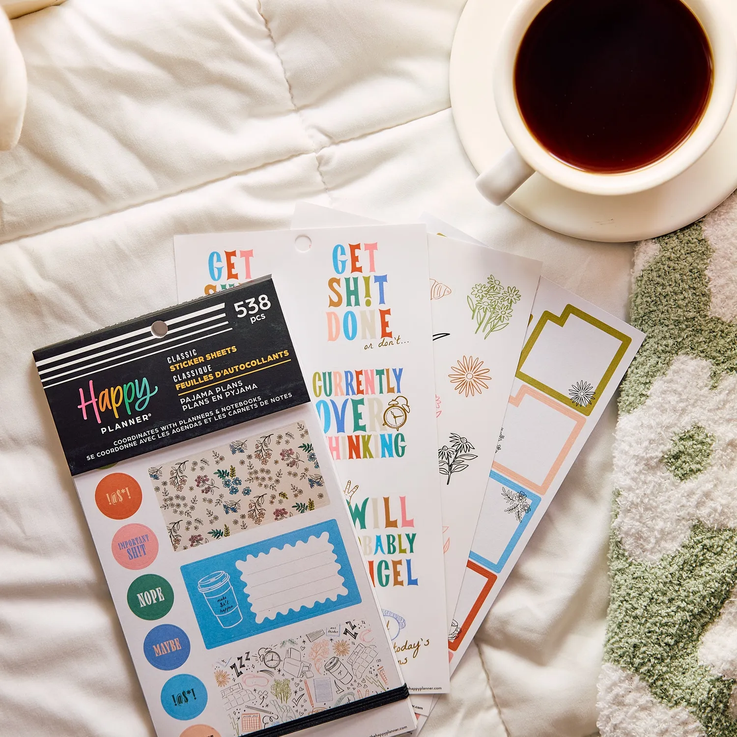 Happy Planner Pajama Plans Value Pack stickers classic