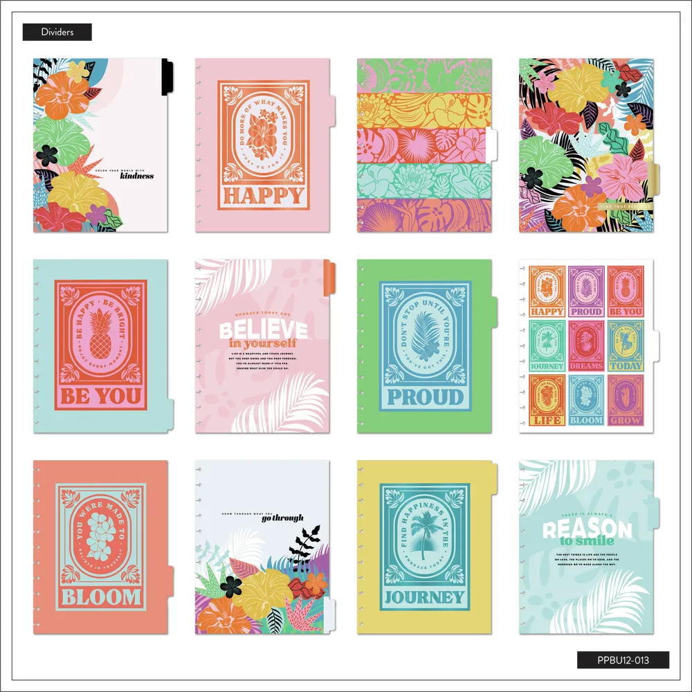 Happy Planner Bold Botanical agenda Big dashboard non daté