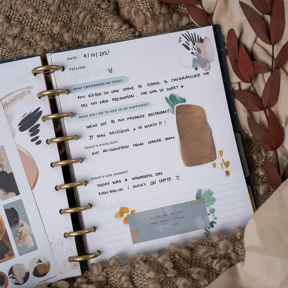 Happy Planner Abstract Watercolor Classic journal guidé recovery