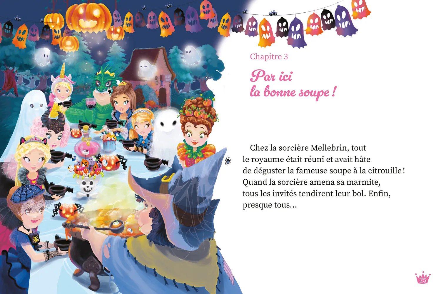 Frigobloc Une deux trois Princesses Invité fantôme roman 6 ans