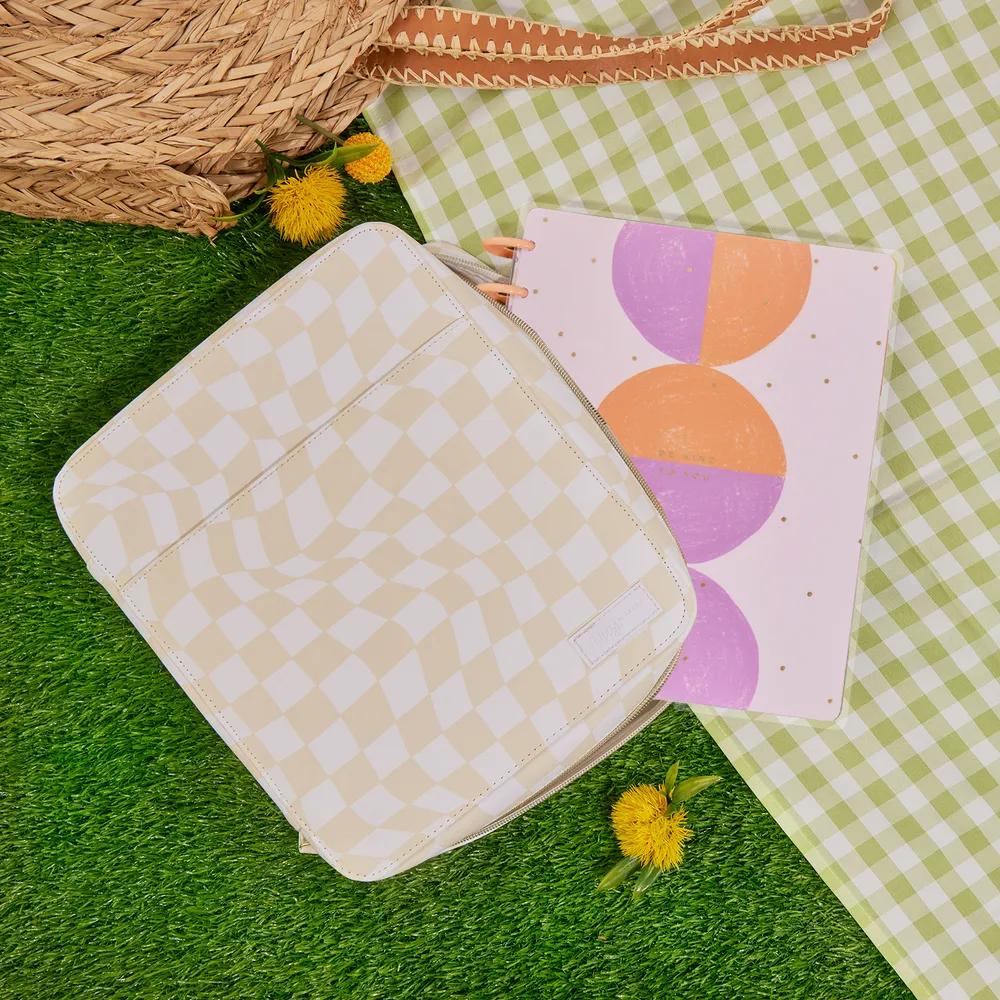 Happy Planner Canyon Modern housse zippée Classic à carreaux