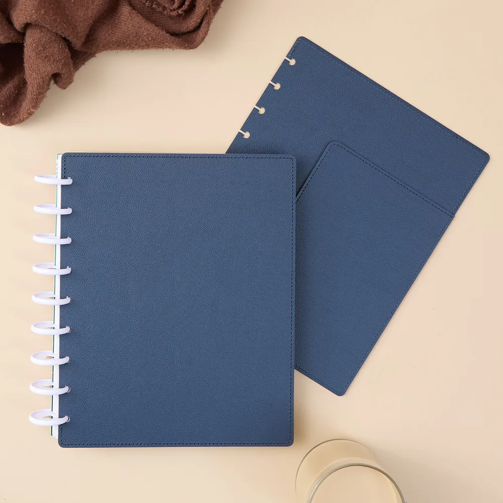 Happy Planner Midnight Blue couverture Classic simili cuir