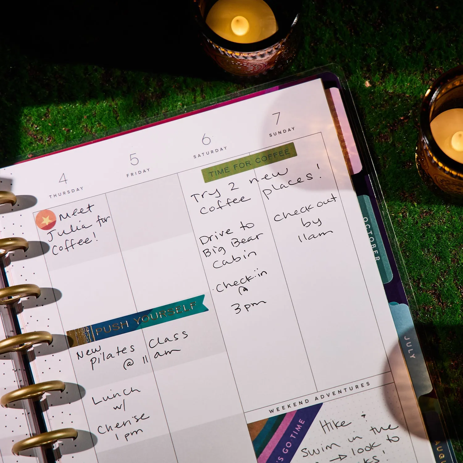 Me & my big ideas Happy Planner Floral Energy 2026 agenda Classic colorblock