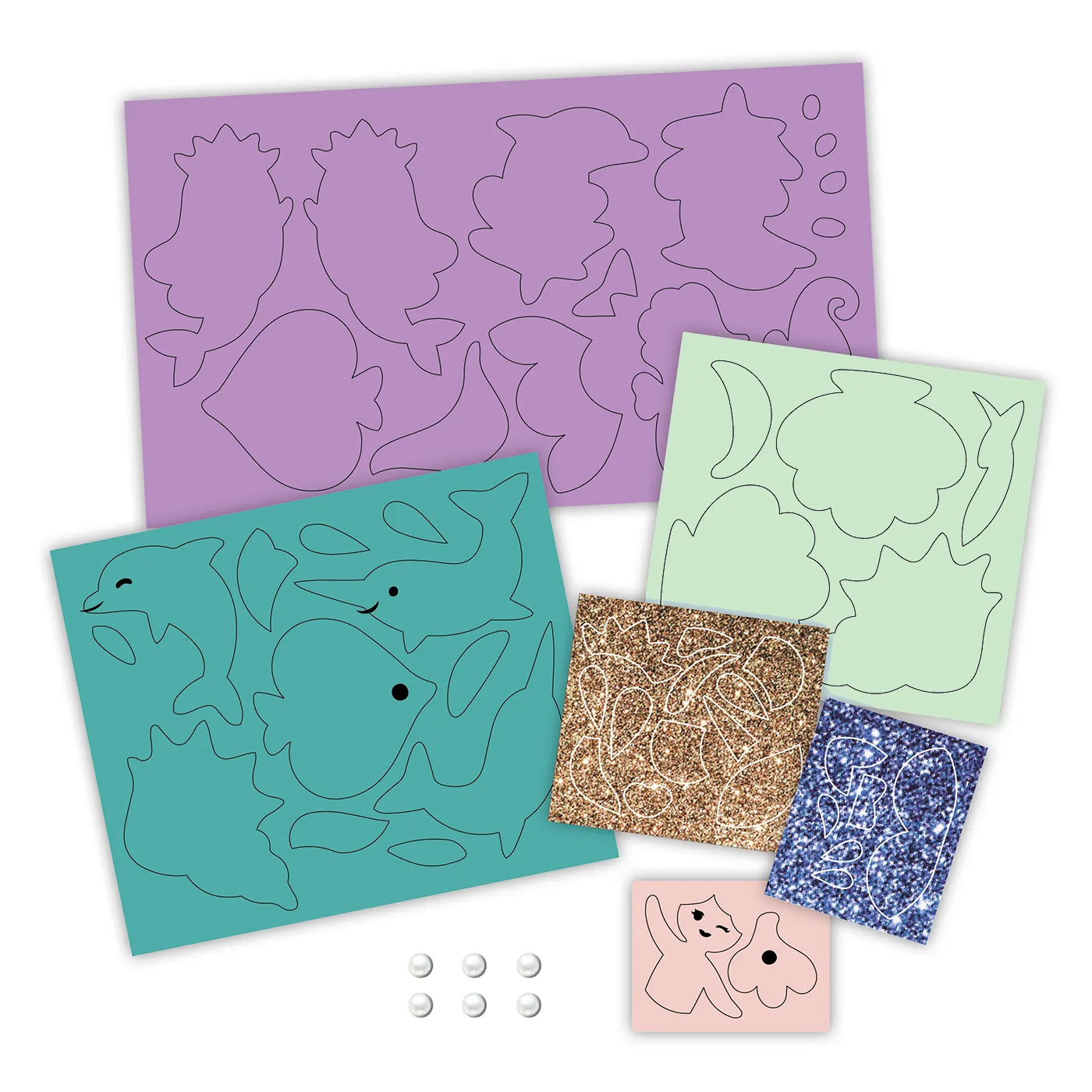 Frigobloc Mon semainier créatif barrettes Sirène 7 barrettes
