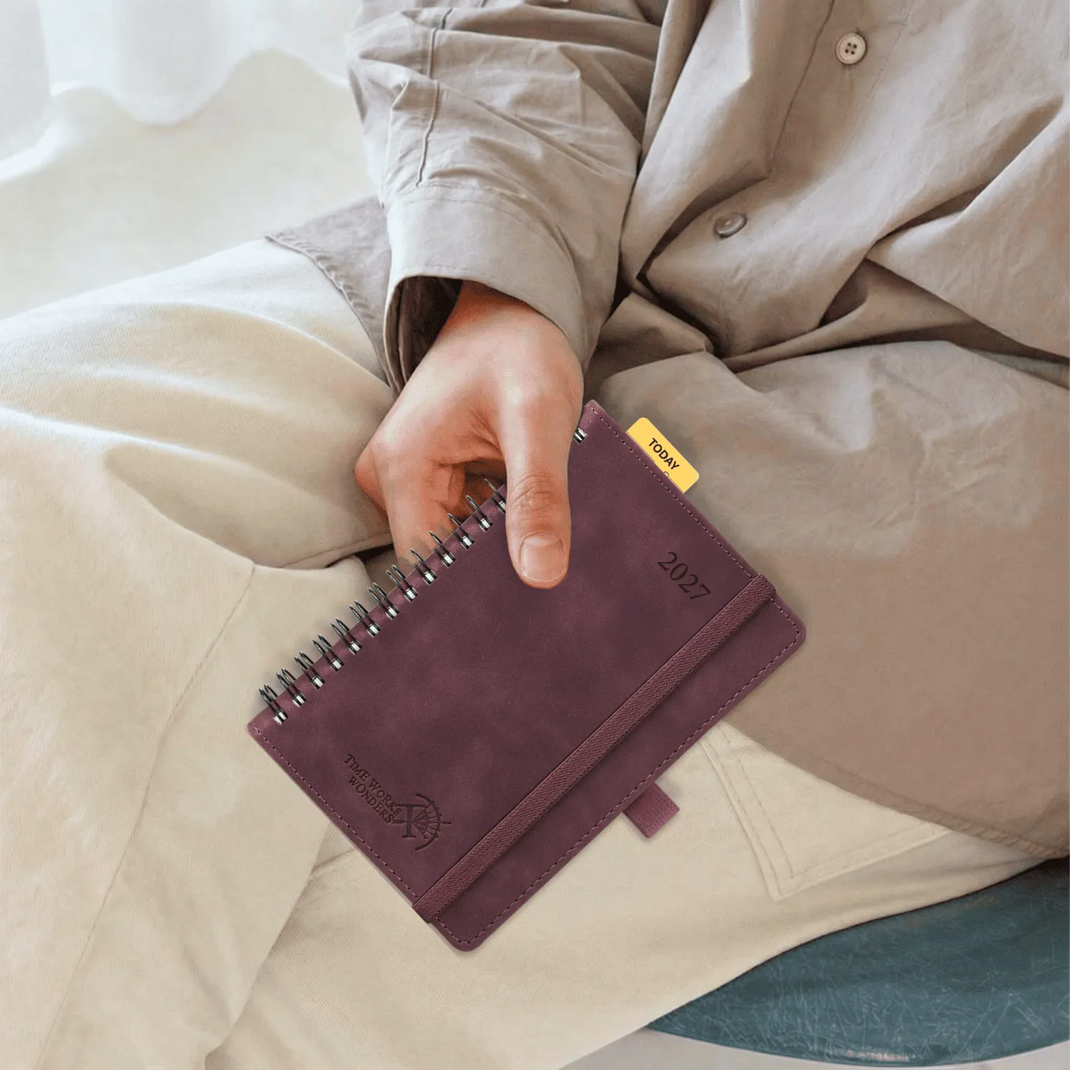 Poprun WENLA6-27 agenda semainier 2027 A6 souple + notes