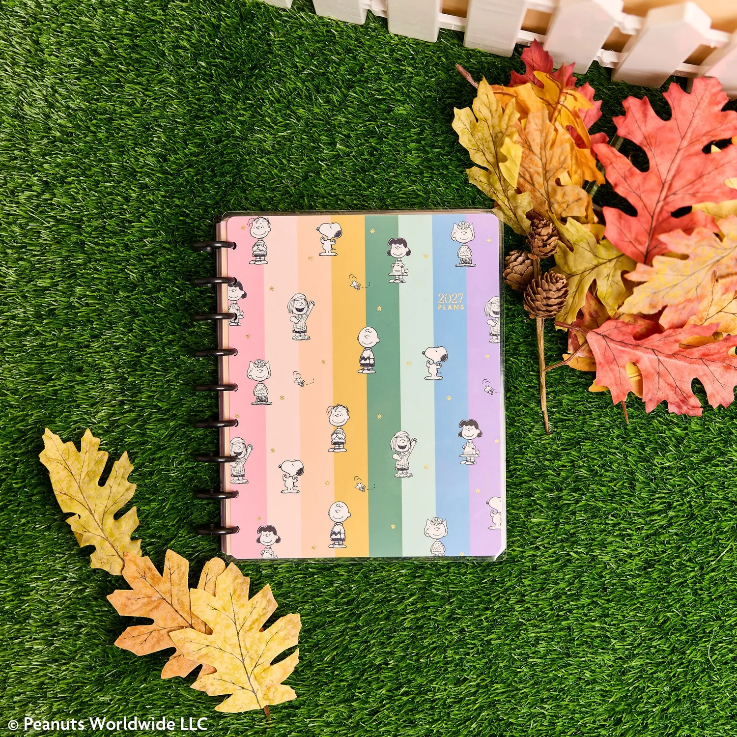 Happy Planner Peanuts 2027 agenda classique horizontale 12 mois