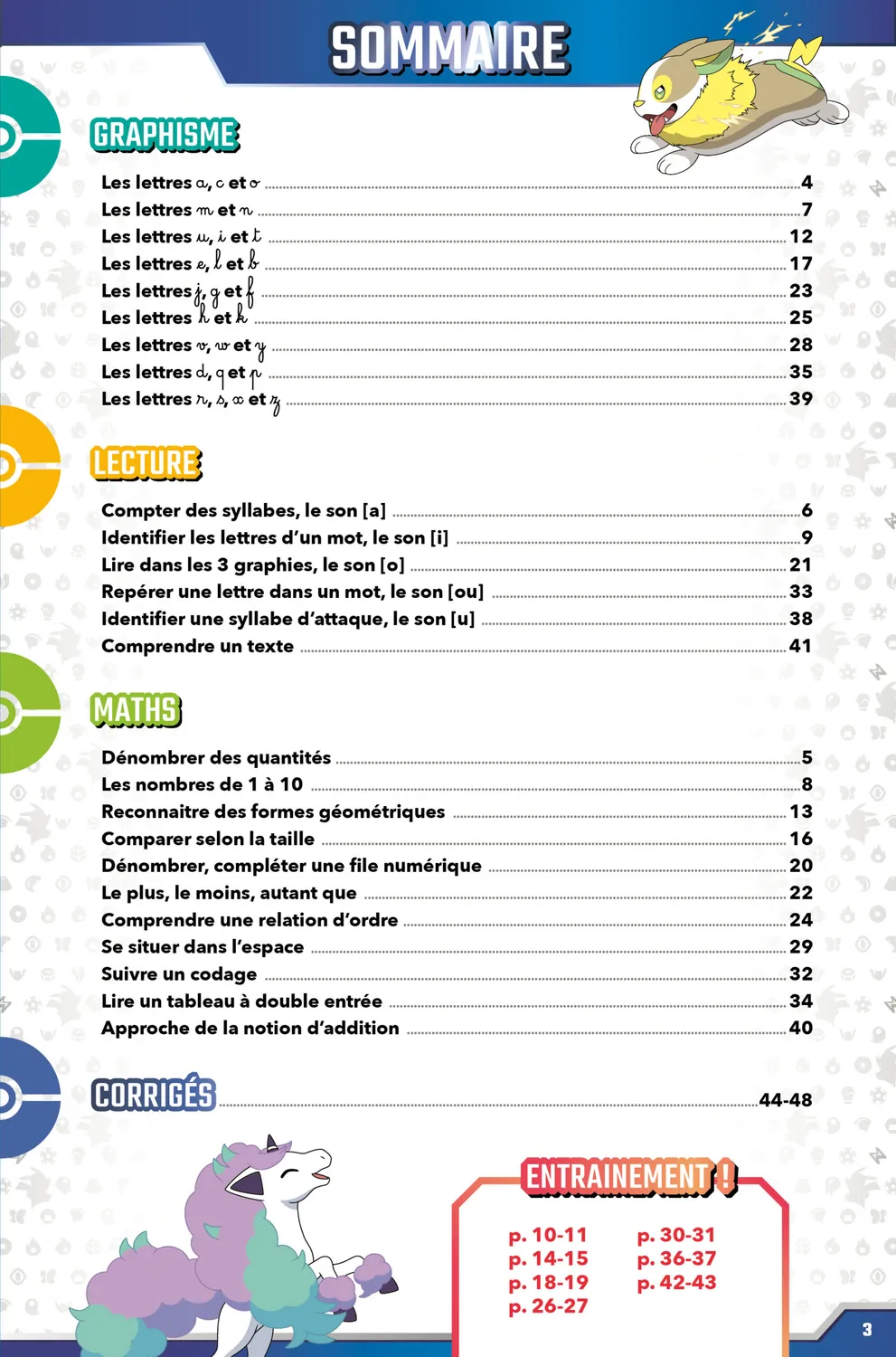 Les Incollables Pokémon Grande Section CP cahier vacances