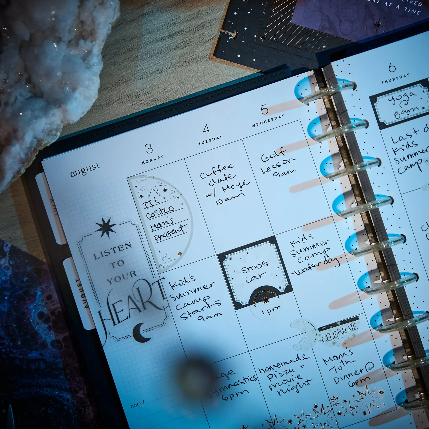 Happy Planner Eternal Stars agenda classic vertical juillet 2026-juin 2027