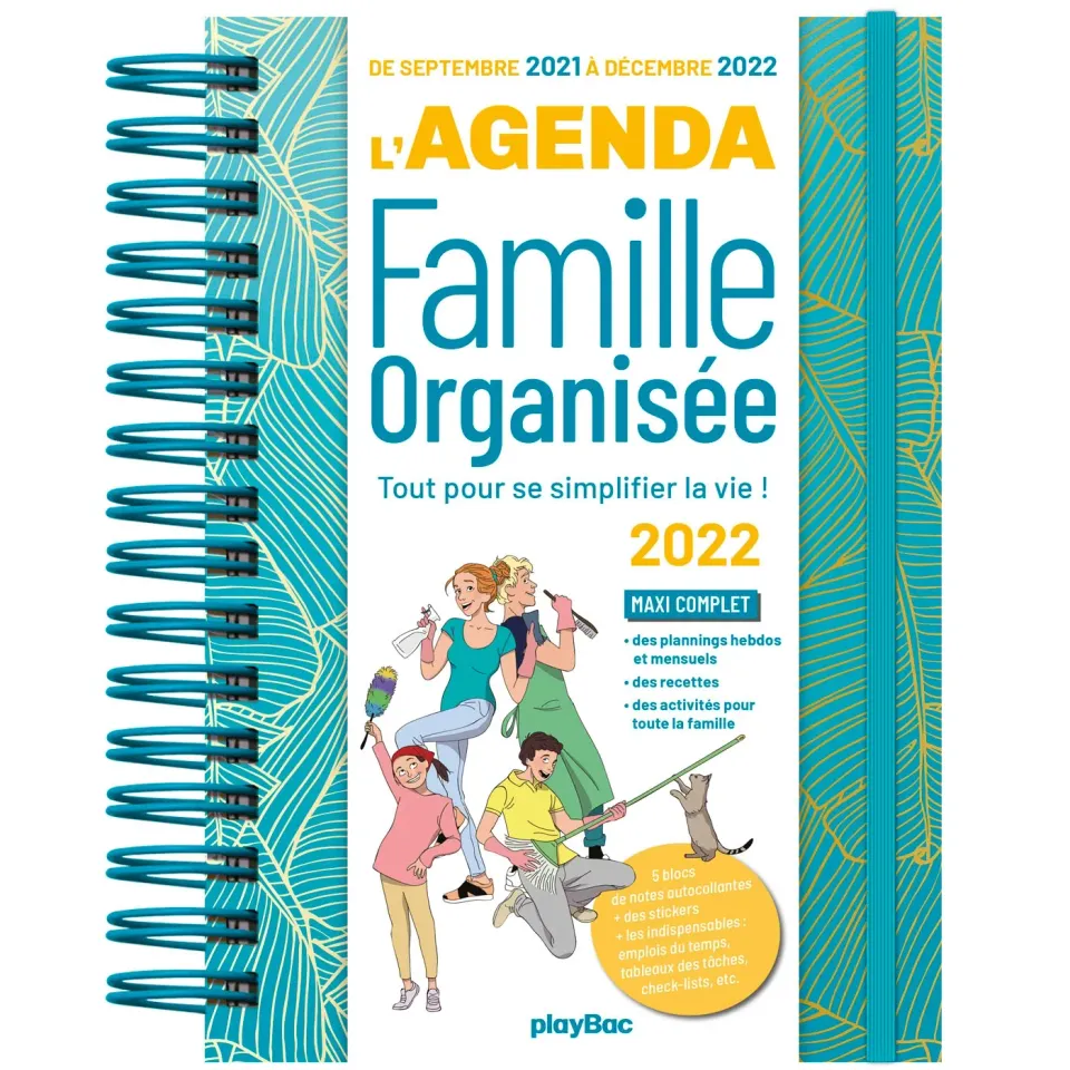 Frigobloc Agenda Famille Organisée 2022 agenda 16 mois