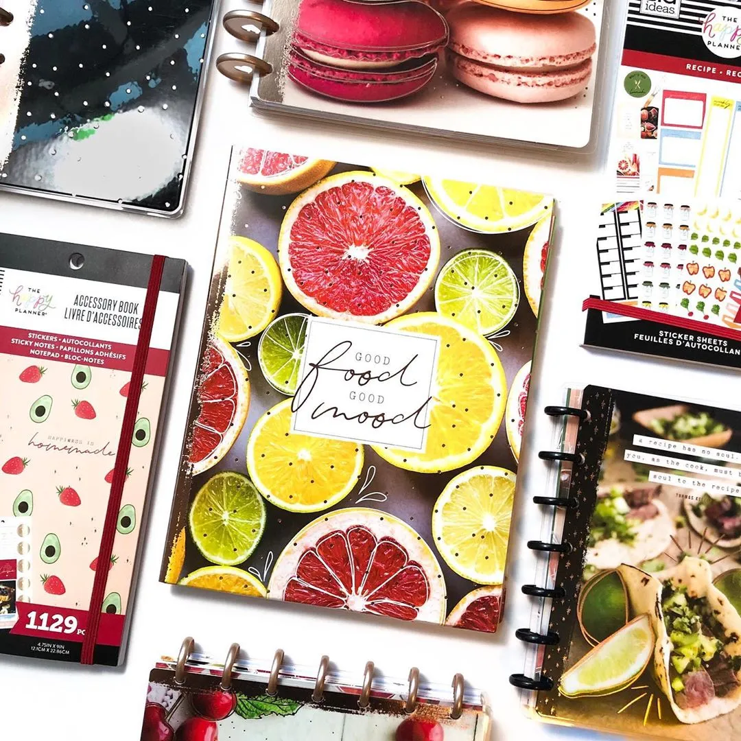Happy Planner Recipe Meal Prep carnet accessoires 1129 pièces