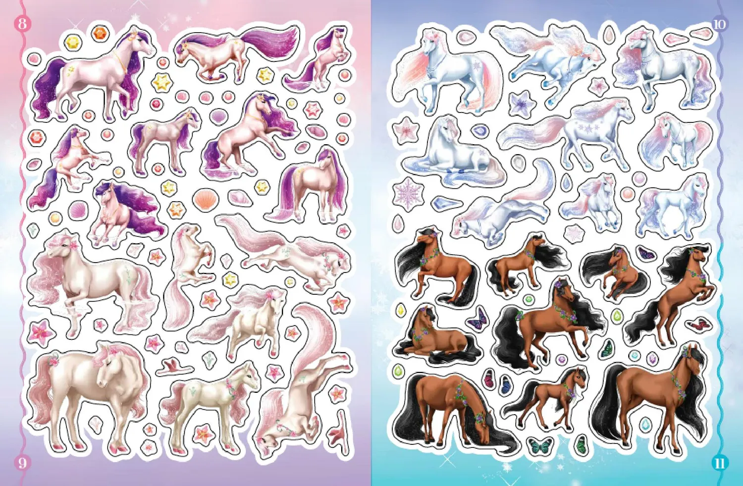 Animal Style Chevaux merveilleux stickers 300 autocollants