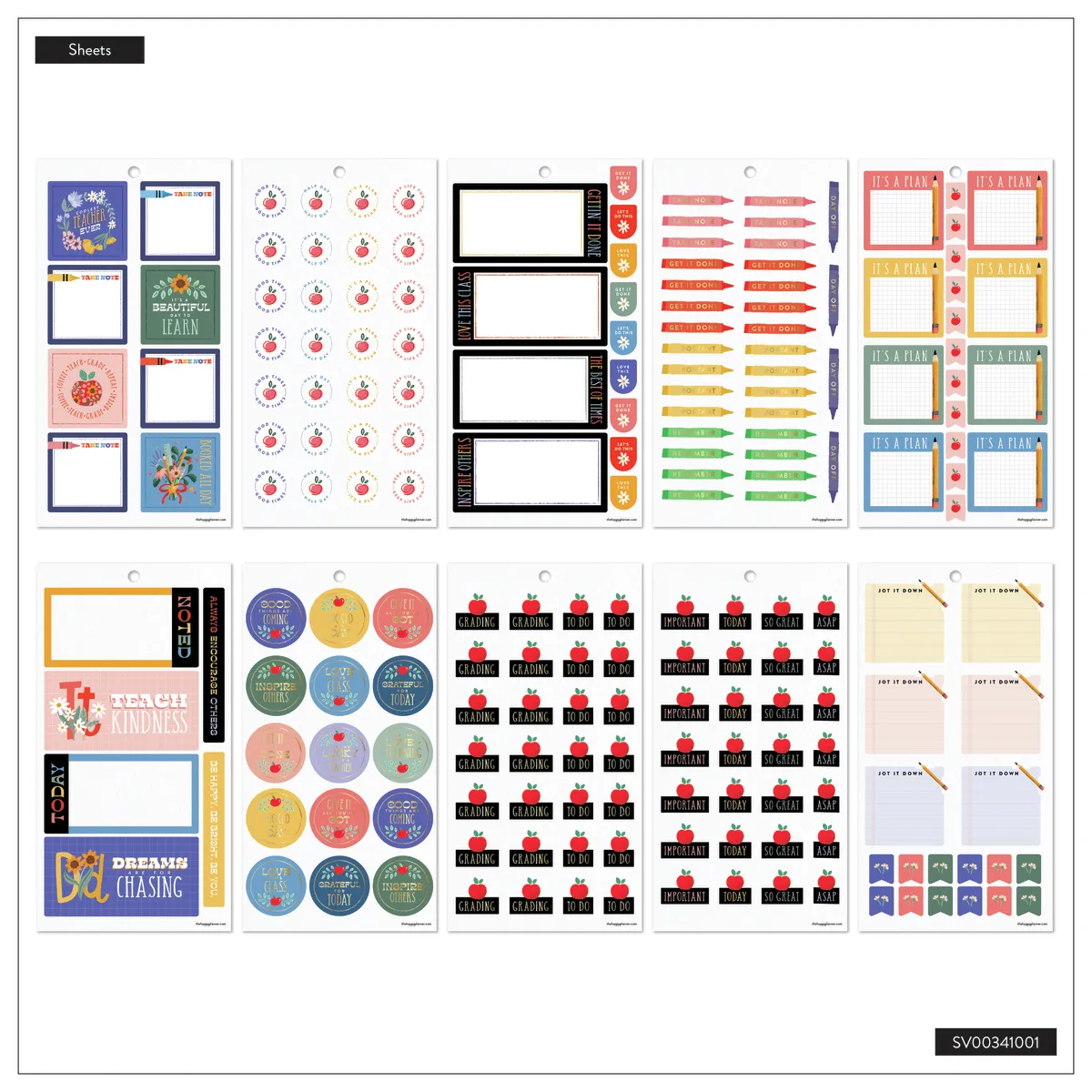 Me & my big ideas Teachers Are Heroes Value Pack Big stickers 682 colorés