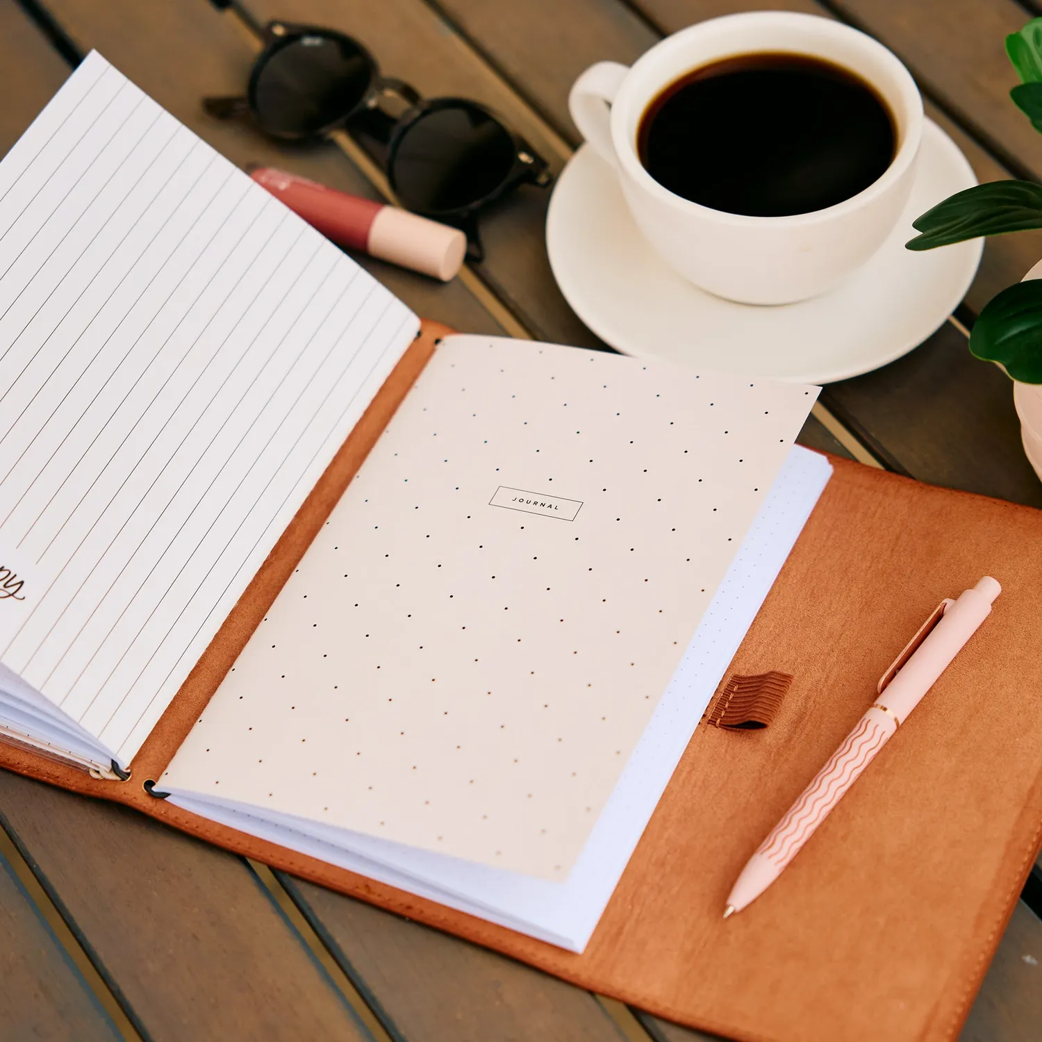 Happy Planner Cognac Vegan Folio A5 organiseur cuir vegan