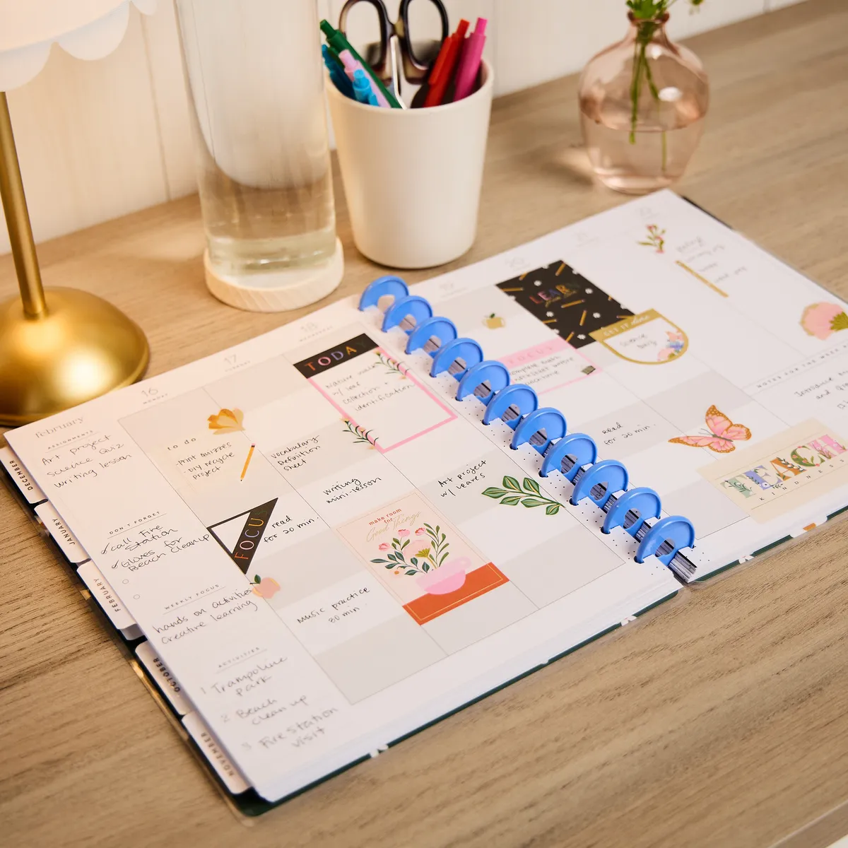 Happy Planner Homeschool Heart agenda Big 2025-2026 leçons