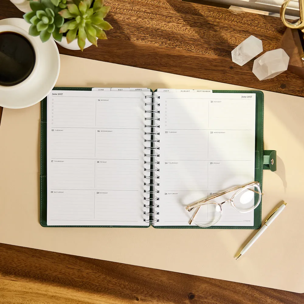 Happy Planner Citrine Sage & Scallop agenda spiral Classic 12 mois