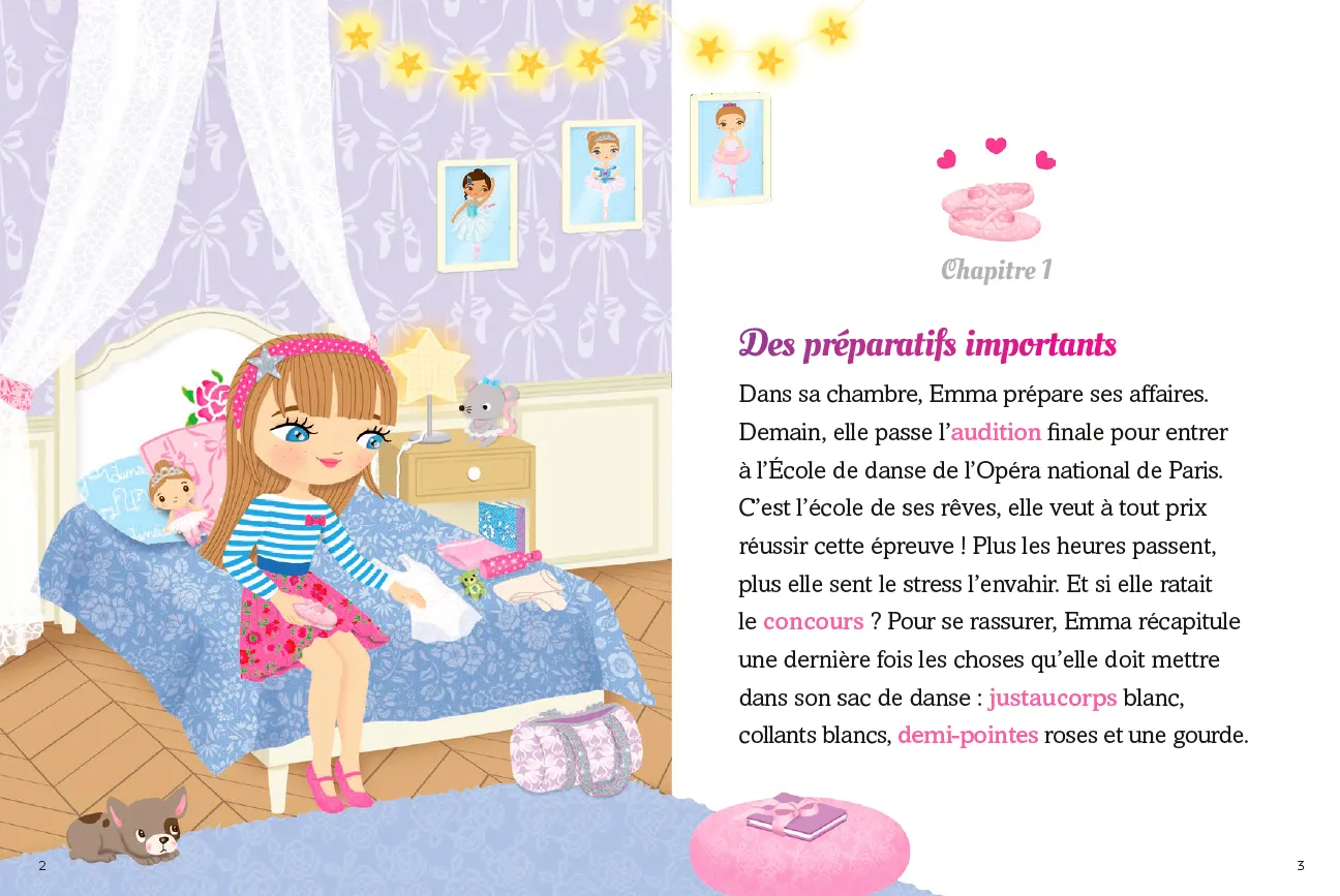 Emma à l'Opéra Le concours des petits rats Tome 1 premier roman