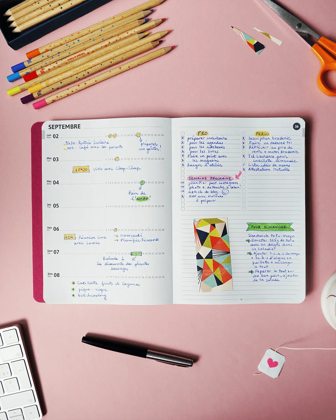 My365 Simple Semaine agenda 2027 + jaquette Zen