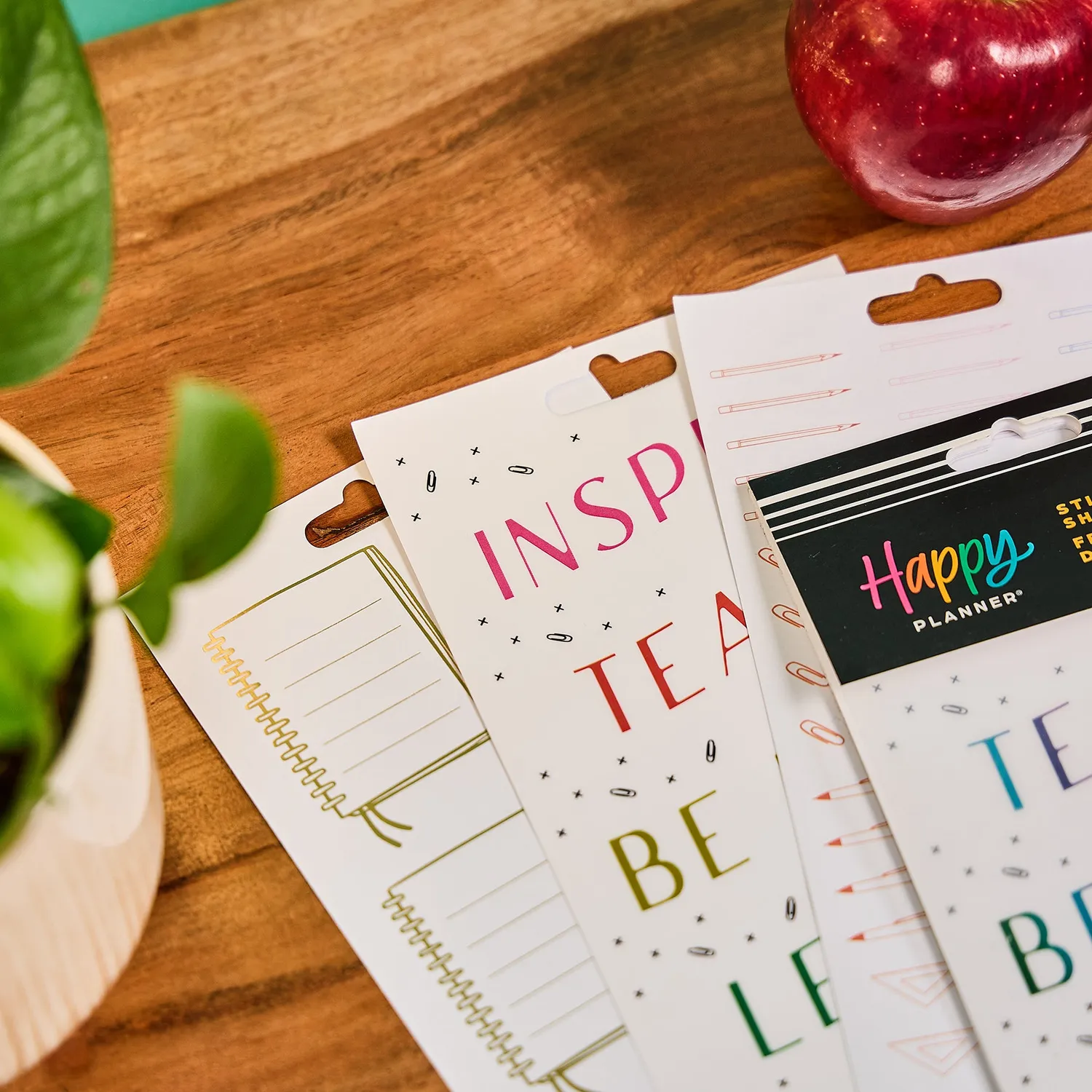Happy Planner Classroom Plans stickers école 10 planches