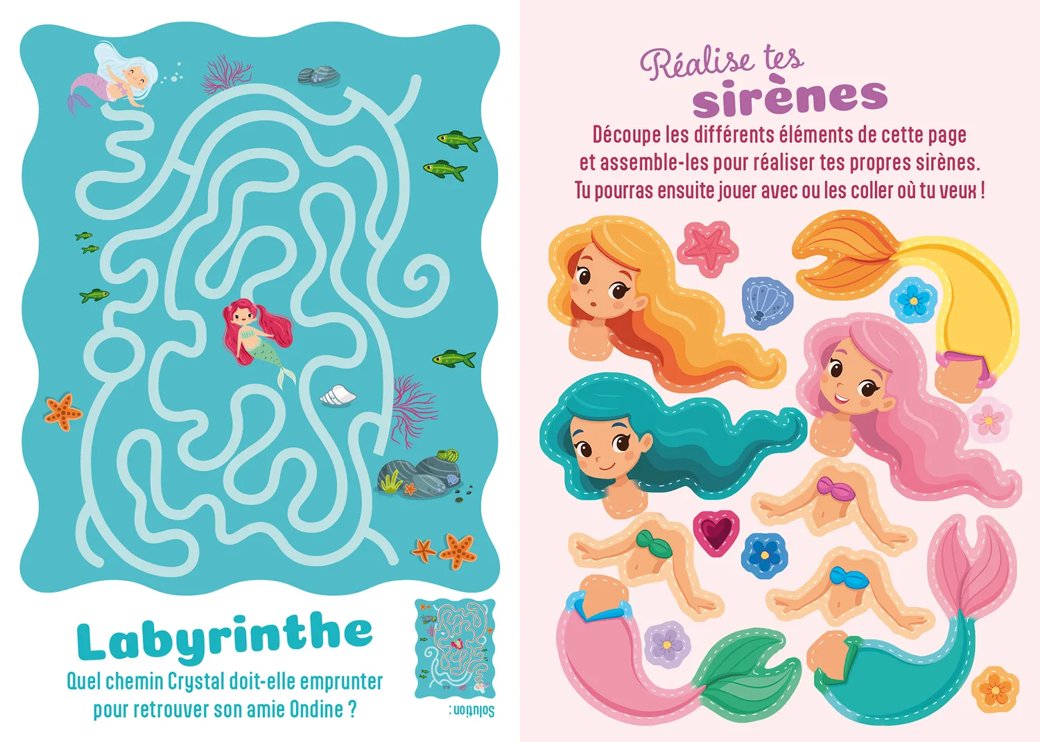 Frigobloc Je crée mes stylos Sirène kit créatif 3 stylos