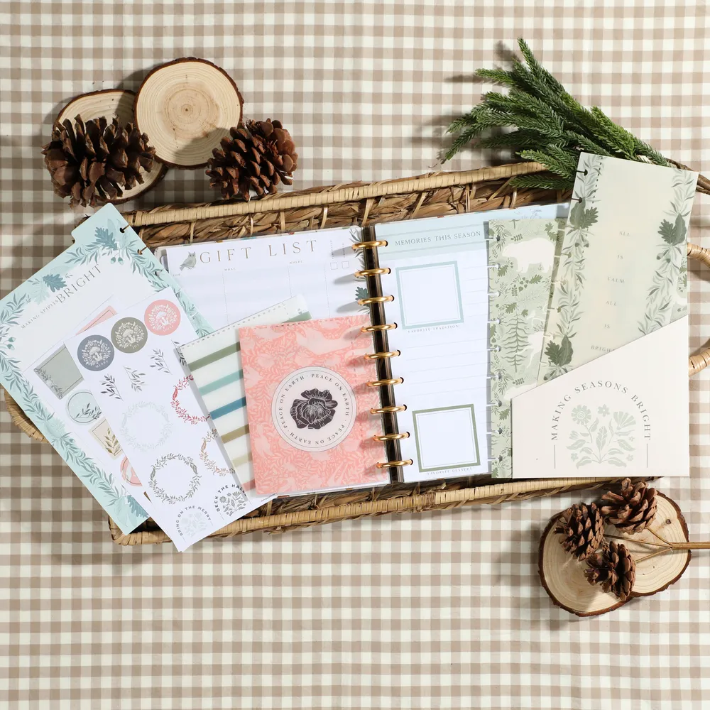 Happy Planner Woodland Charm Classic compagnon Noël