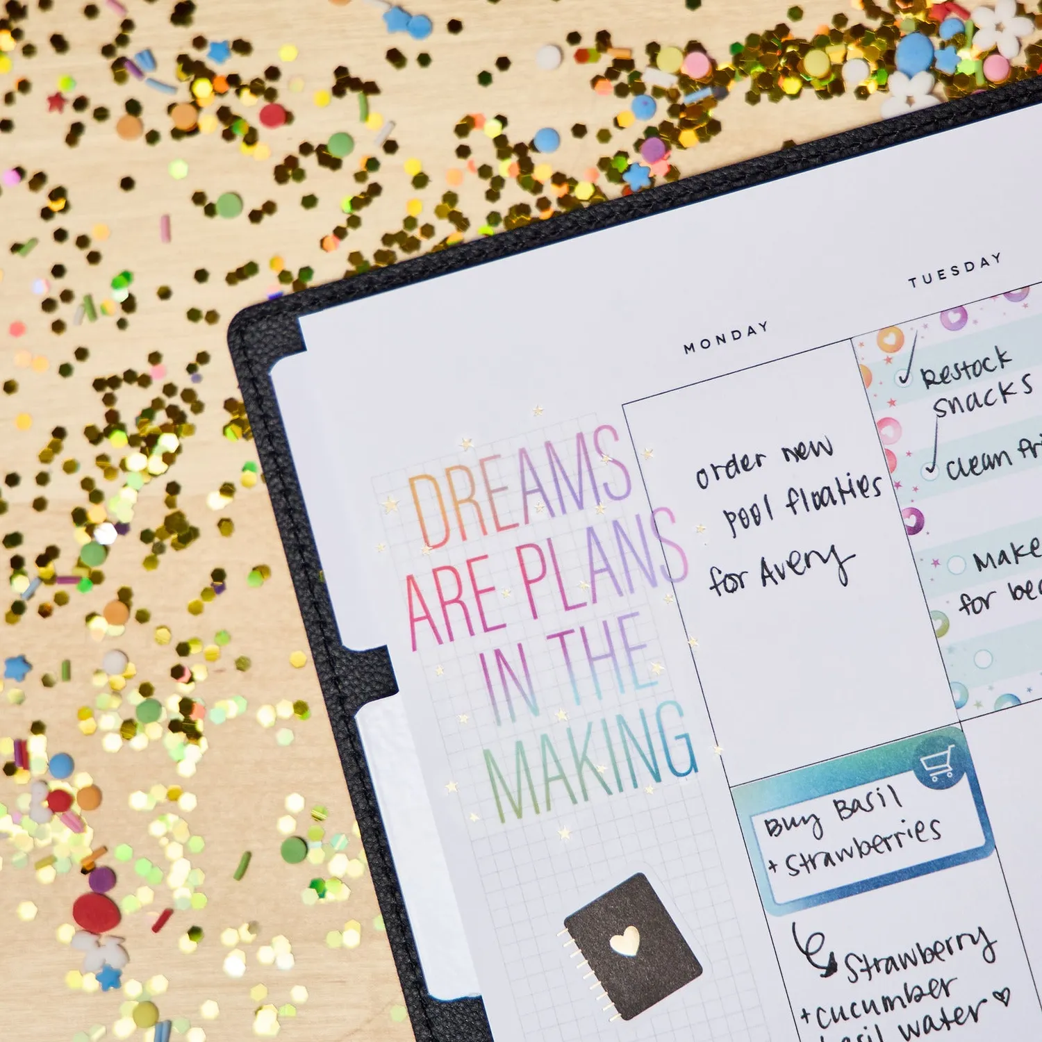 Happy Planner Deluxe 10 ans agenda classic vertical 12 mois non daté