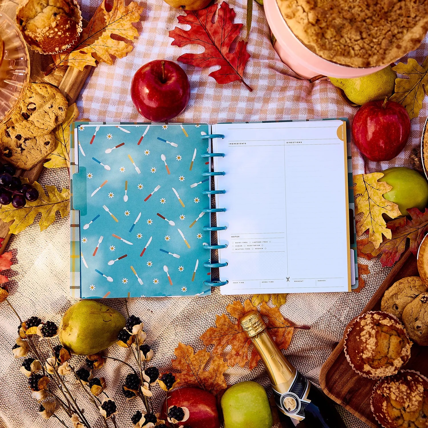 Me & my big ideas Fall Picnic journal recettes Classic 80 feuilles