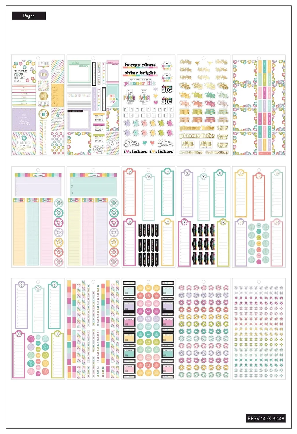 Happy Planner Planner Babe Mini stickers value pack