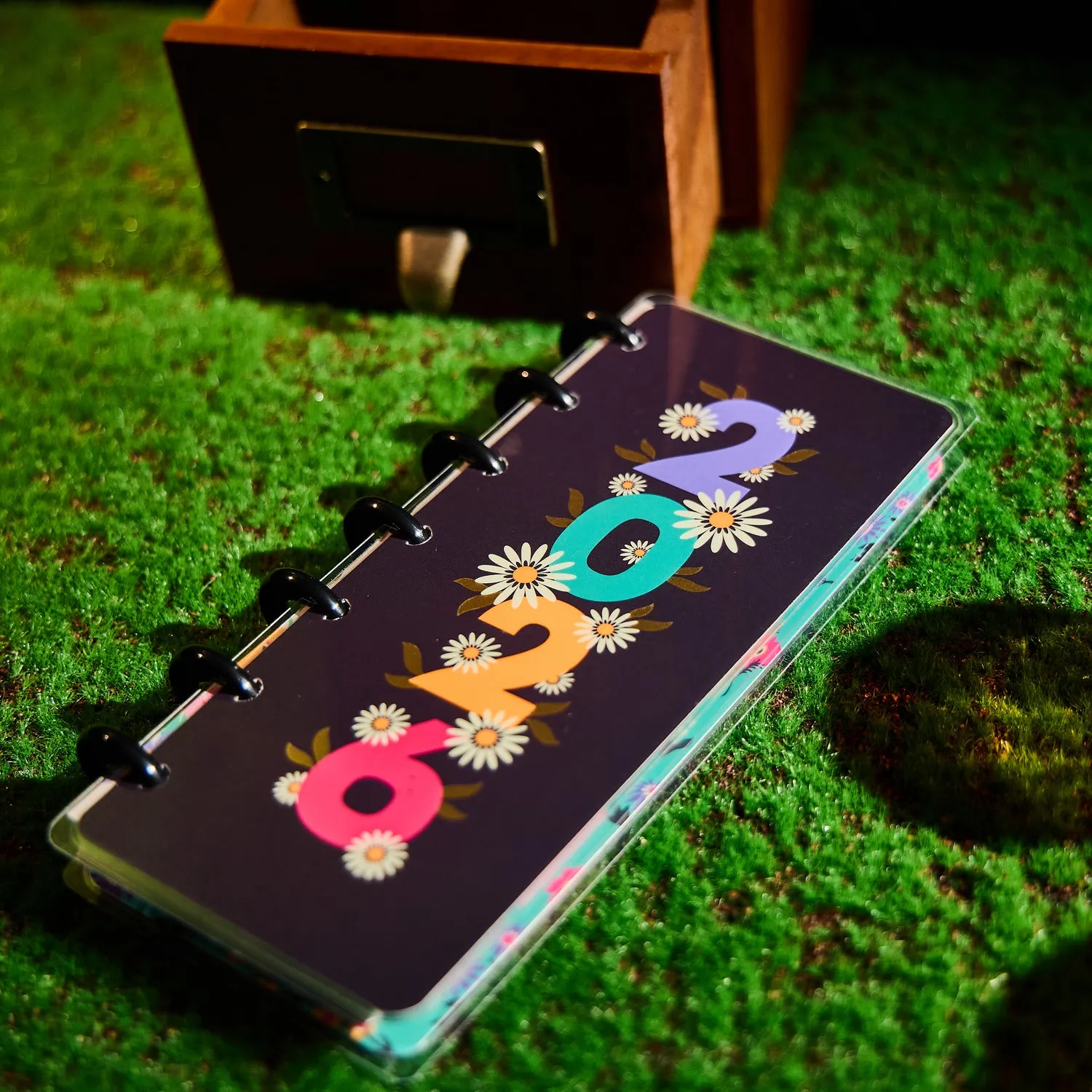 Happy Planner Florescent Florals agenda Skinny Mini 2026