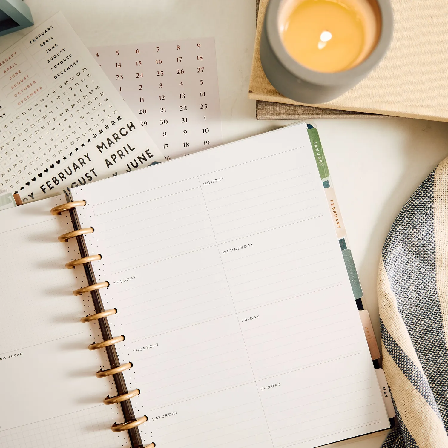 Happy Planner Modern Balance extension dashboard Big 6 mois