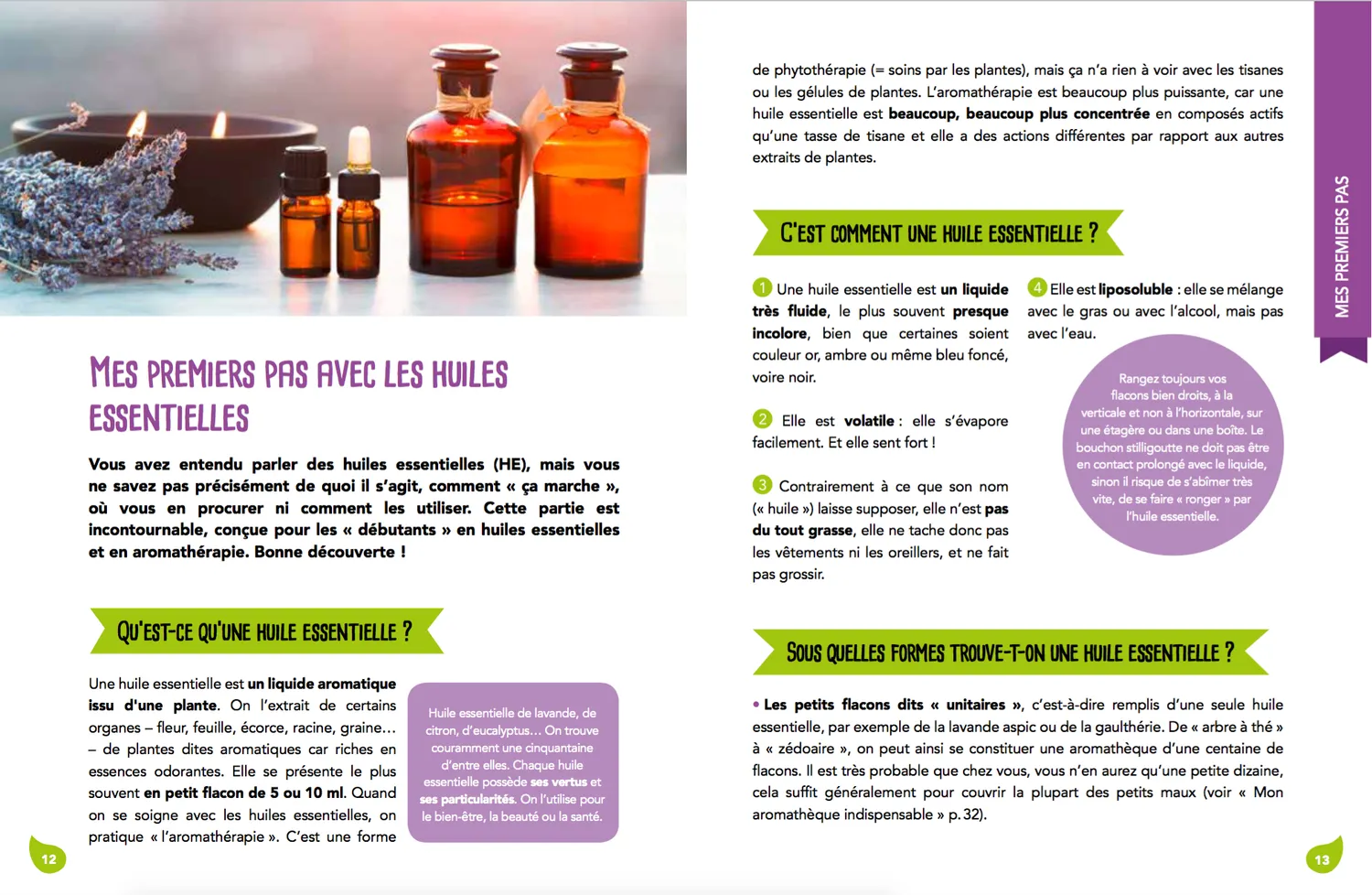 Frigobloc Comment j'utilise les huiles essentielles guide note+book