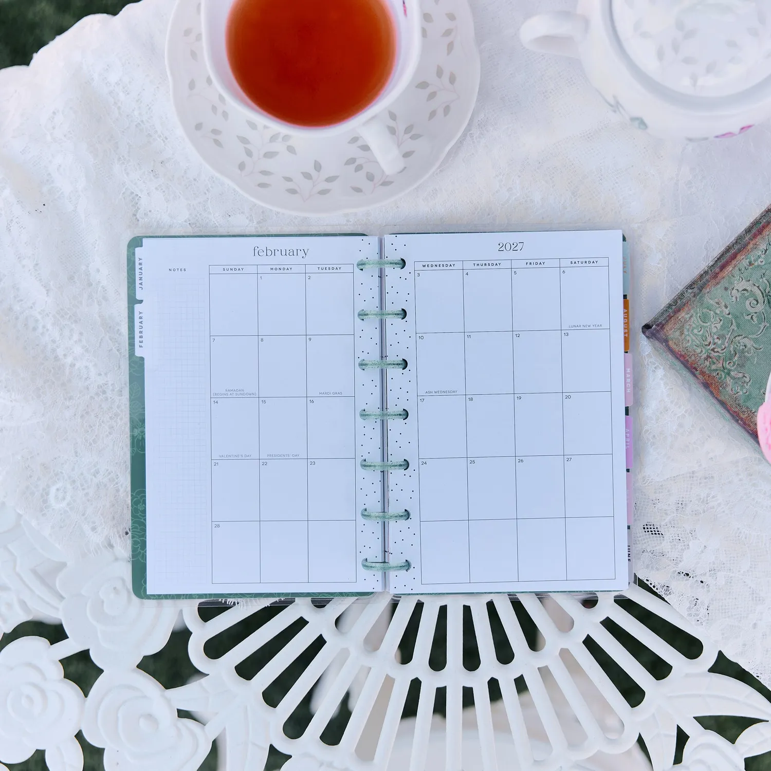 Happy Planner Petal Press 2027 agenda Mini horizontal