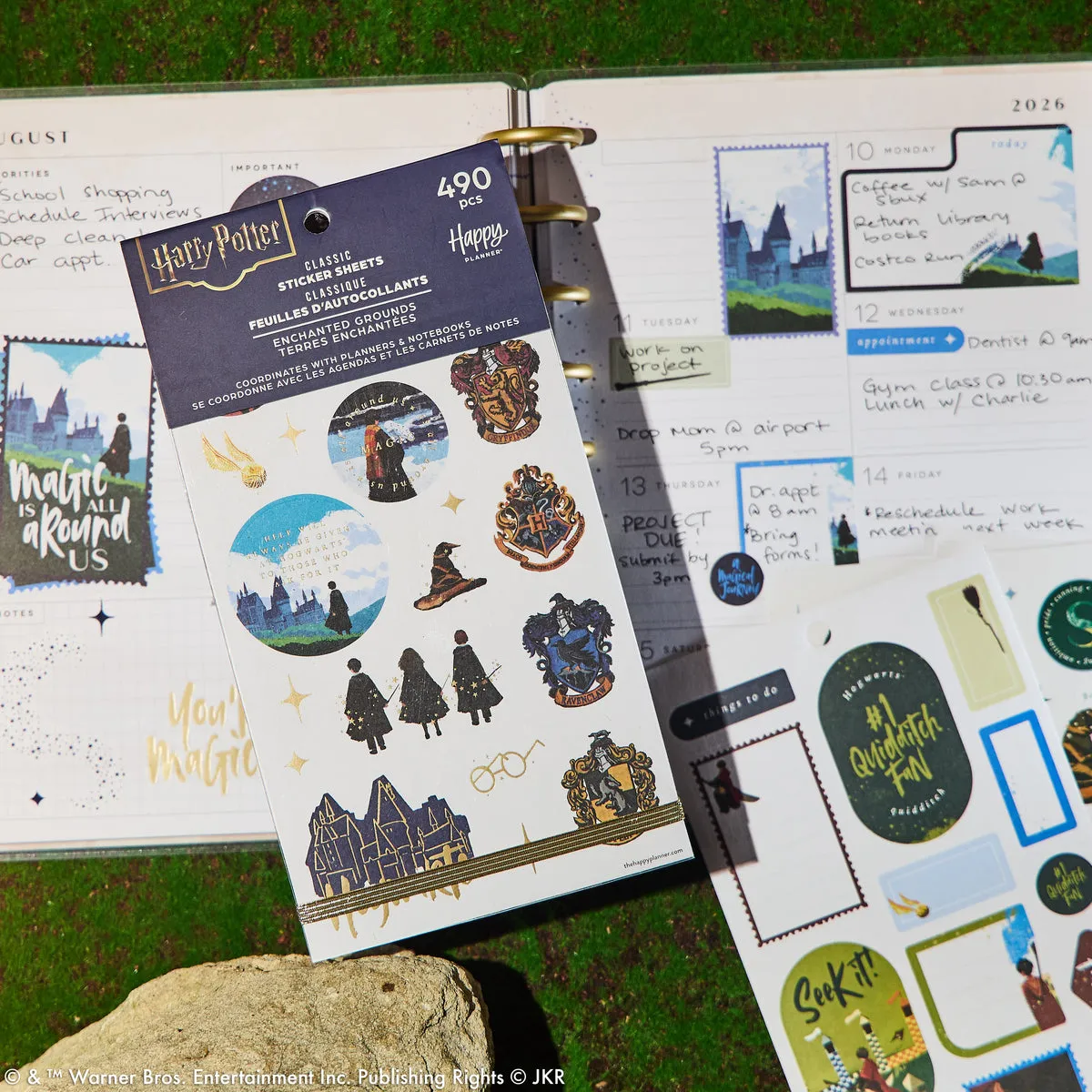 Happy Planner Harry Potter Enchanted Grounds stickers 486